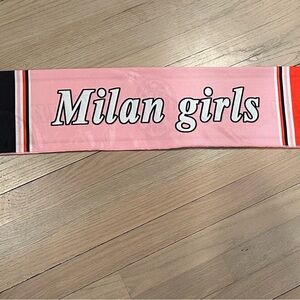 AC Milan Girls Soccer Scarf - New with Tags